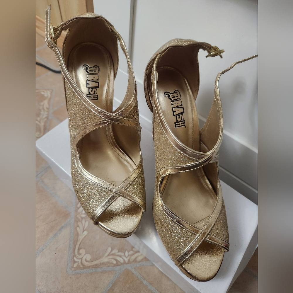 Gold heels